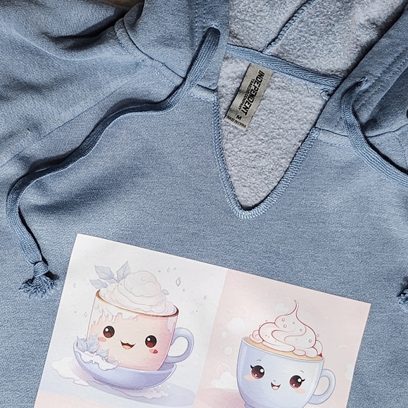 Independent trading Co ultrasoft v-neck fashion hoodies with drawstrings - Picture 5 of 8